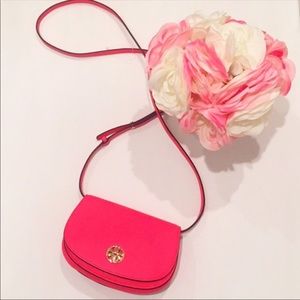 Tory Burch “Jamie” mini crossbody in dahlia pink
